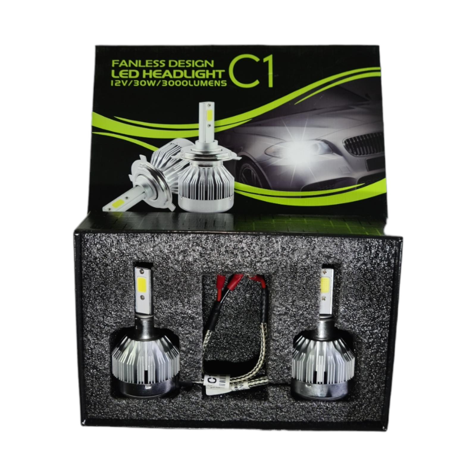 LED Комплект 2xH3 12V 30W 6500K 3000Lm Бяла светлина