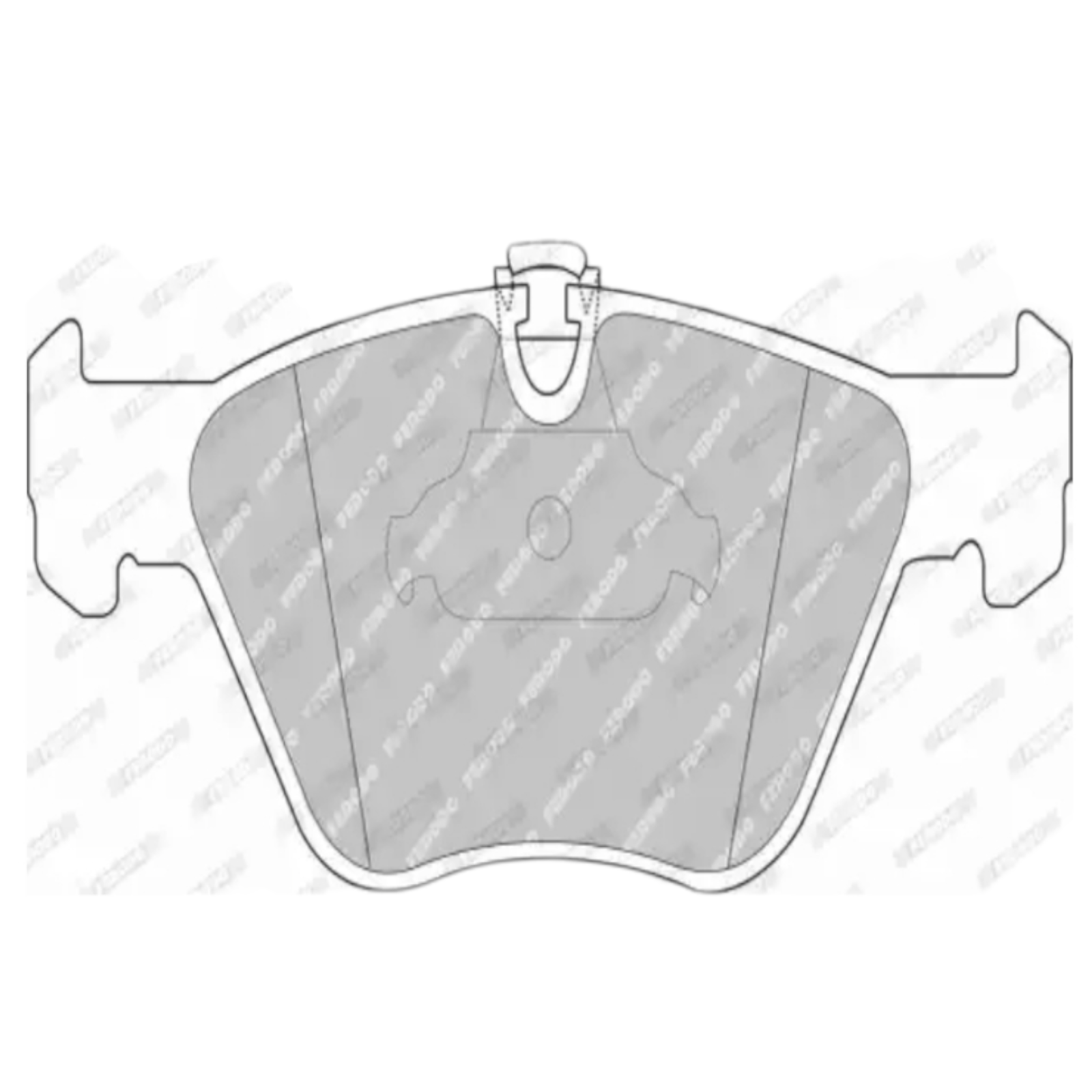 EURO BRAKE Комплект Спирачни накладки, предна ос [5502221519, GDB1264, 0270.25]